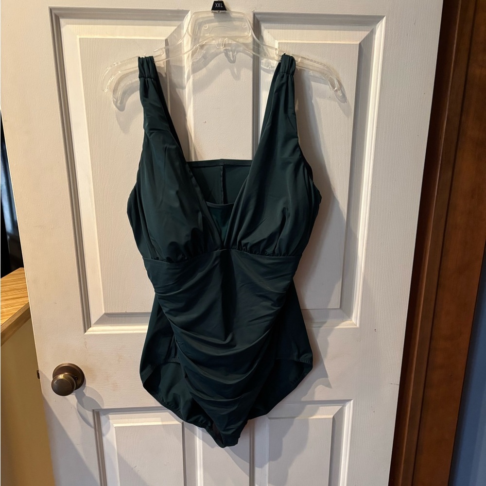 Lands' End One Piece Swimsuit - Deep Teal